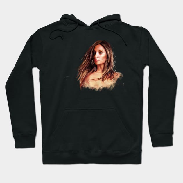 Alexis, hair in the wind Hoodie by micheleamadesi